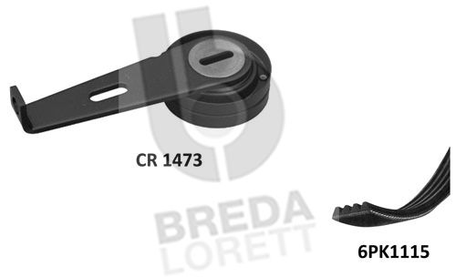 BREDA LORETT Поликлиновой ременный комплект KCA0002